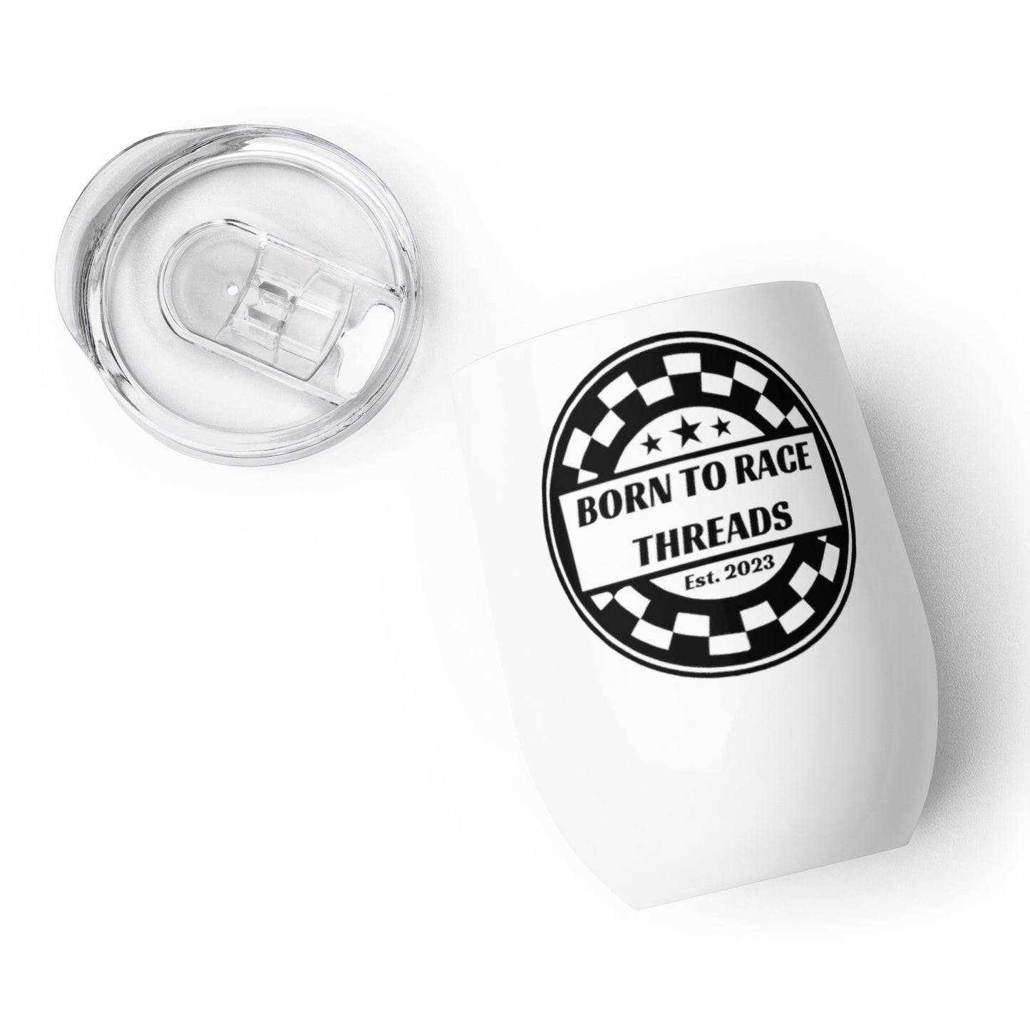 Born to Race Stainless Steel Wine Tumbler