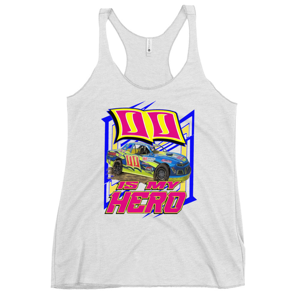 00 is my Hero Women's Racerback Tank