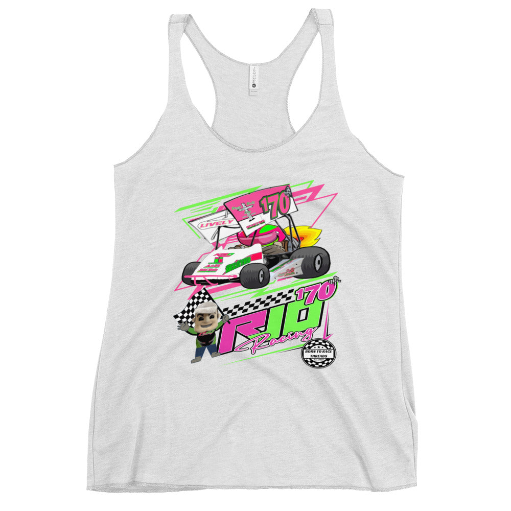 RJo Racing Cartoon Women's Racerback Tank