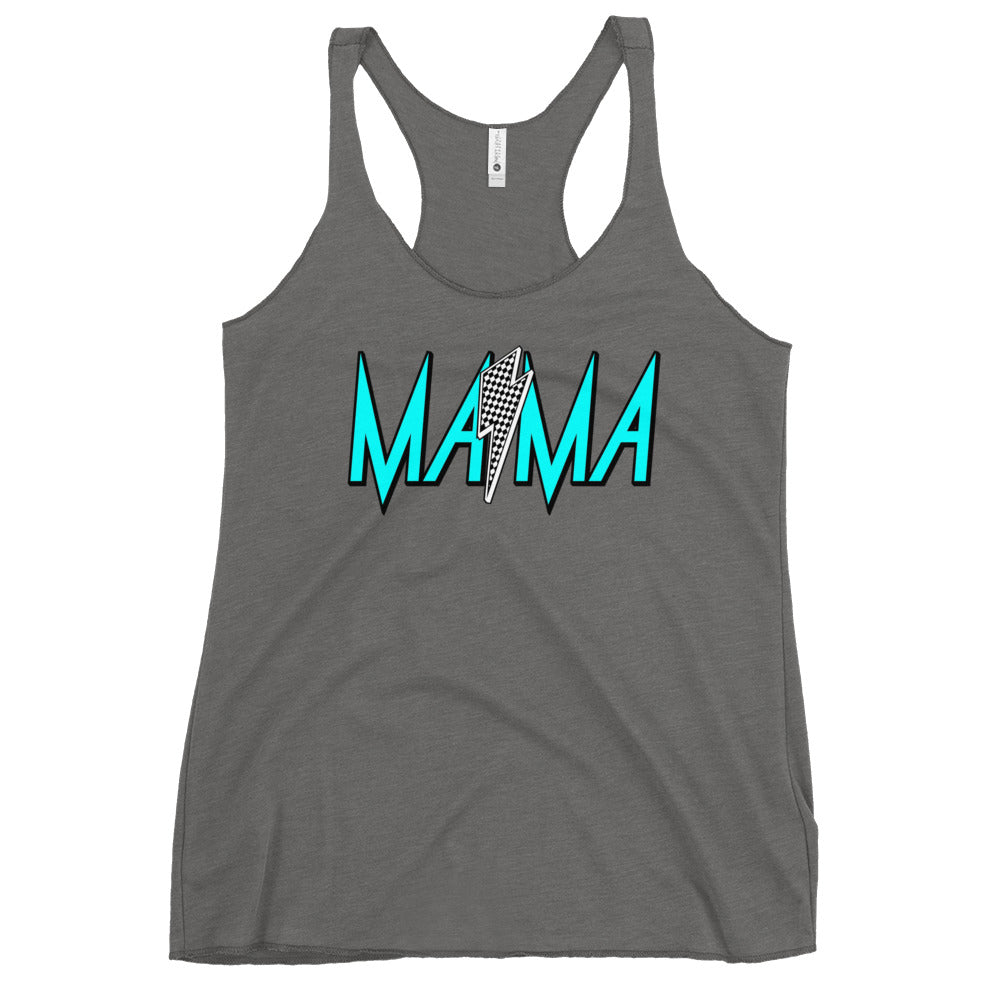 Mama Checkered Women's Racerback Tank