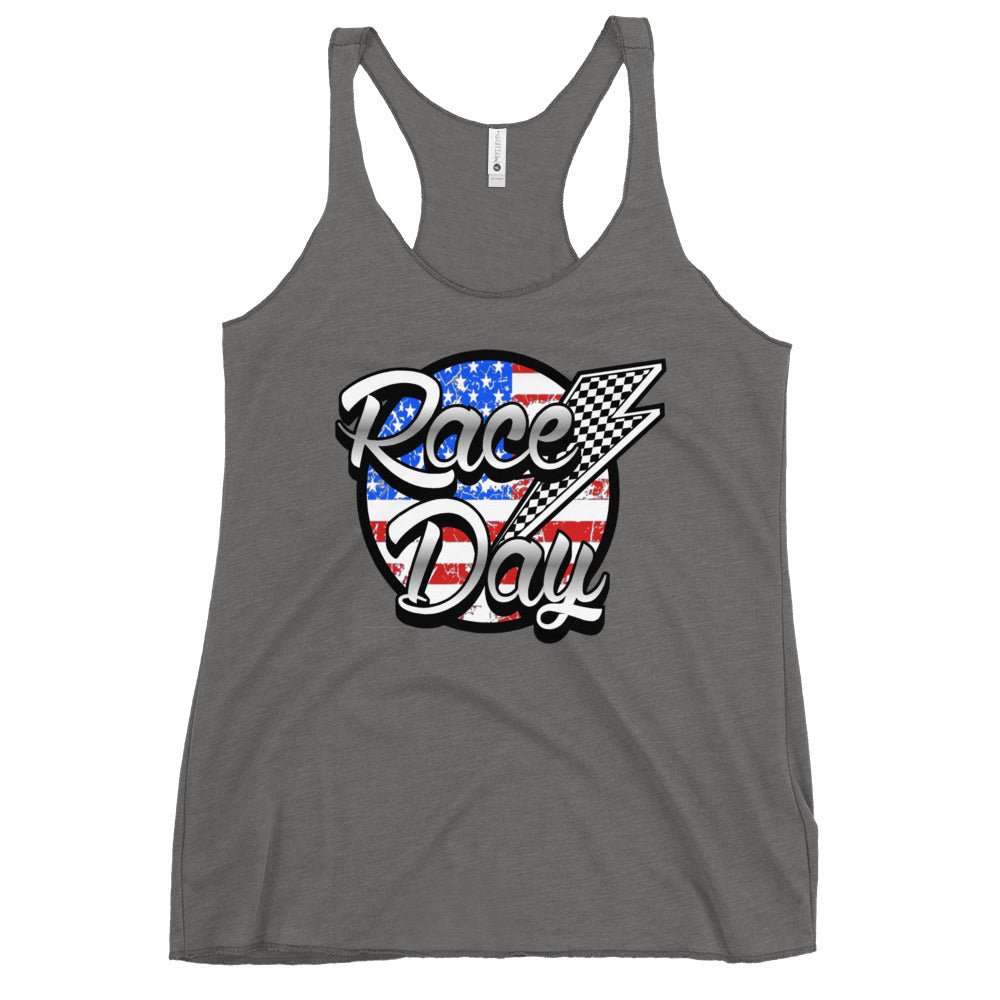 Race Day Women's Racerback Tank