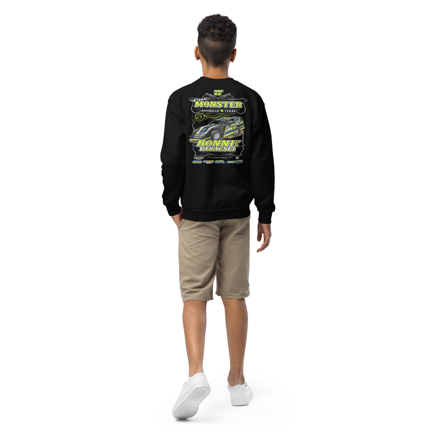 Ronnie Yanacsek Modified Kids Crewneck Sweatshirt