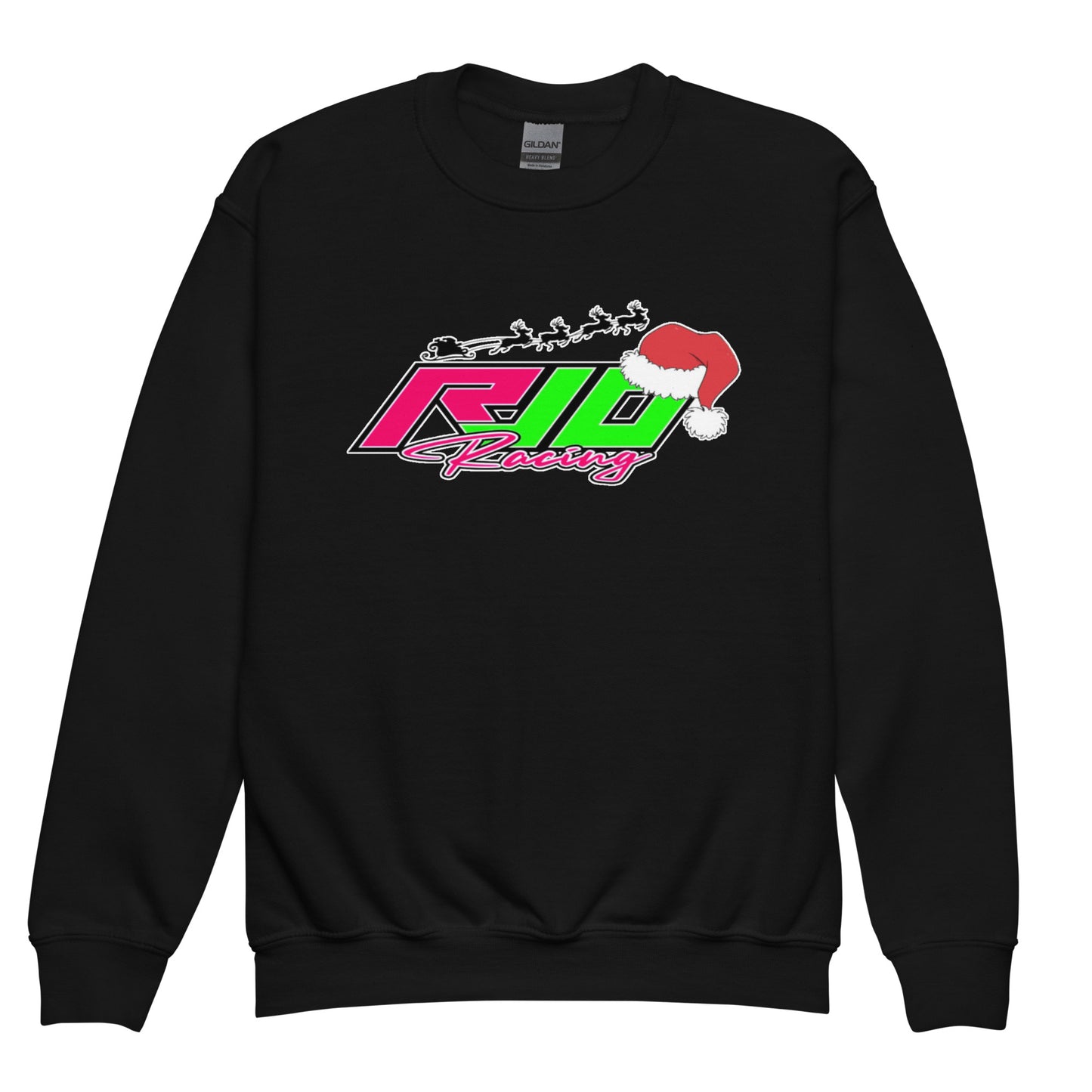 RJo Racing Christmas 2024 Kids Crewneck Sweatshirt