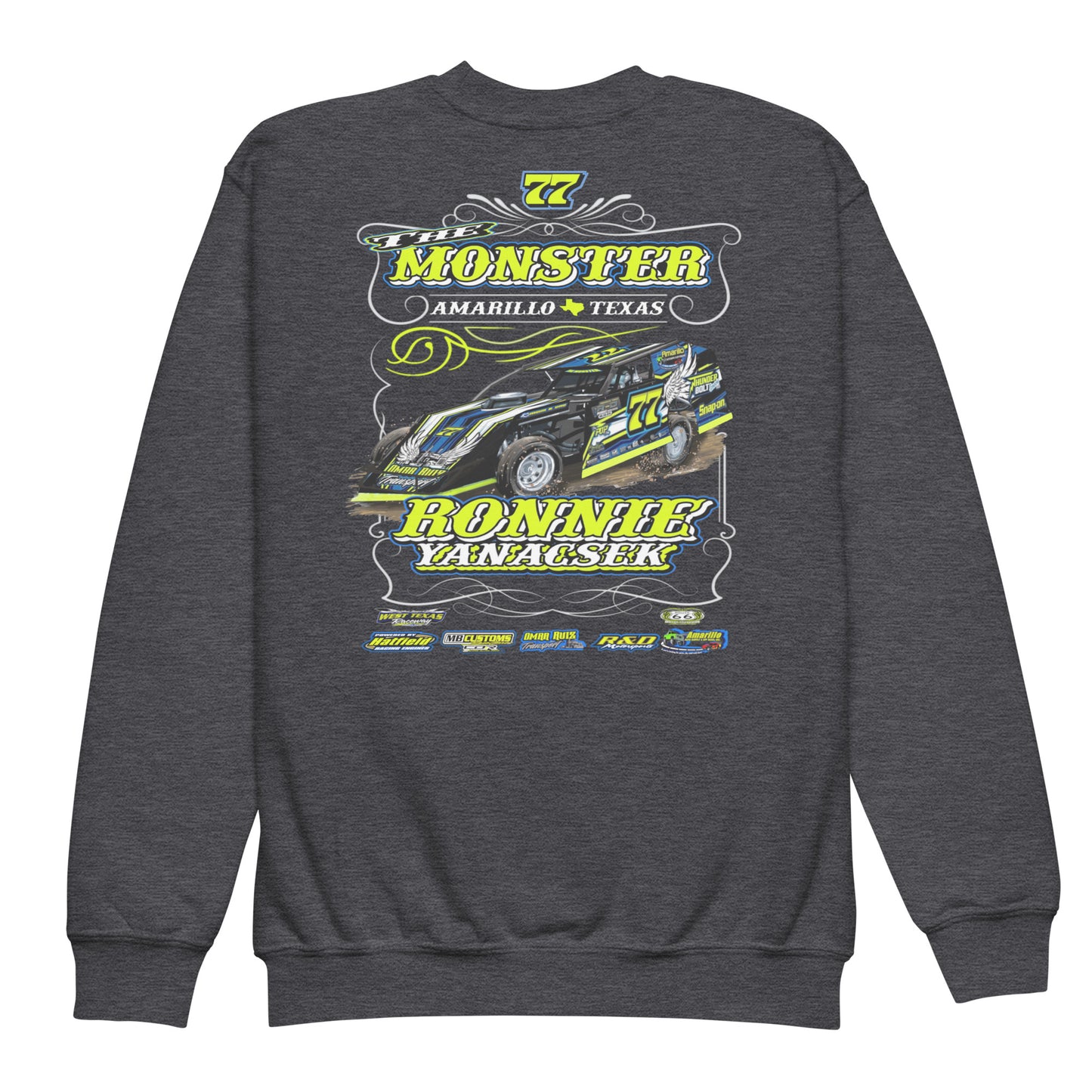 Ronnie Yanacsek Modified Kids Crewneck Sweatshirt