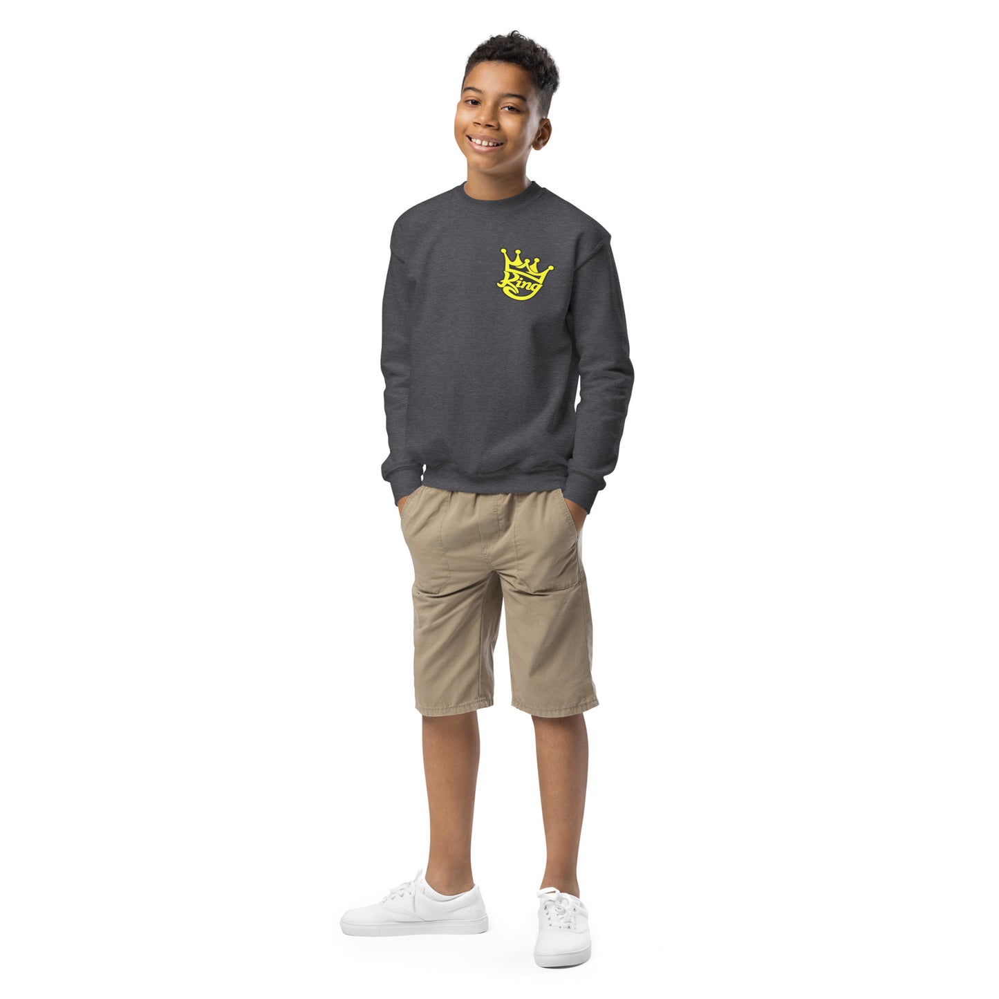 Josh King Crown Kids Crew Sweatshirt