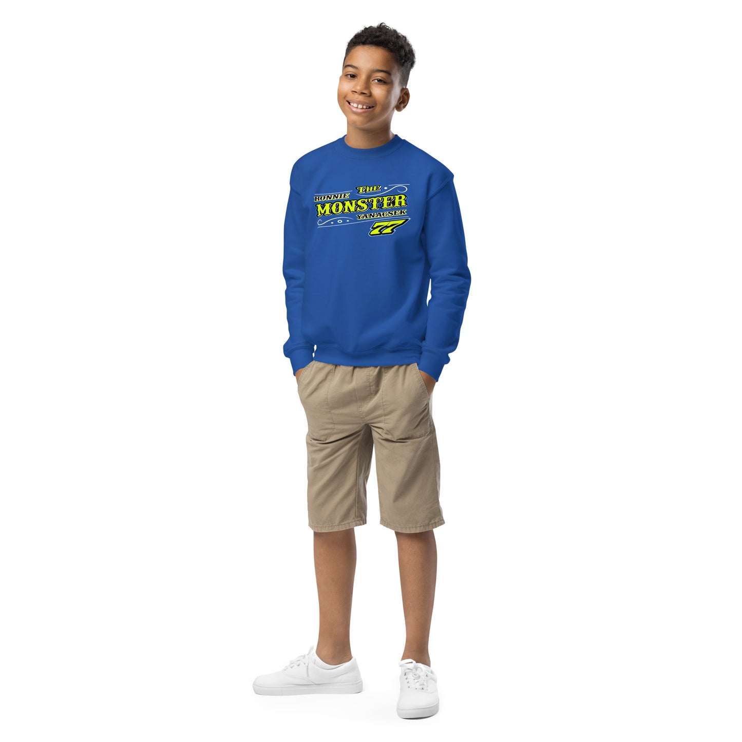 Ronnie Yanacsek Modified Kids Crewneck Sweatshirt