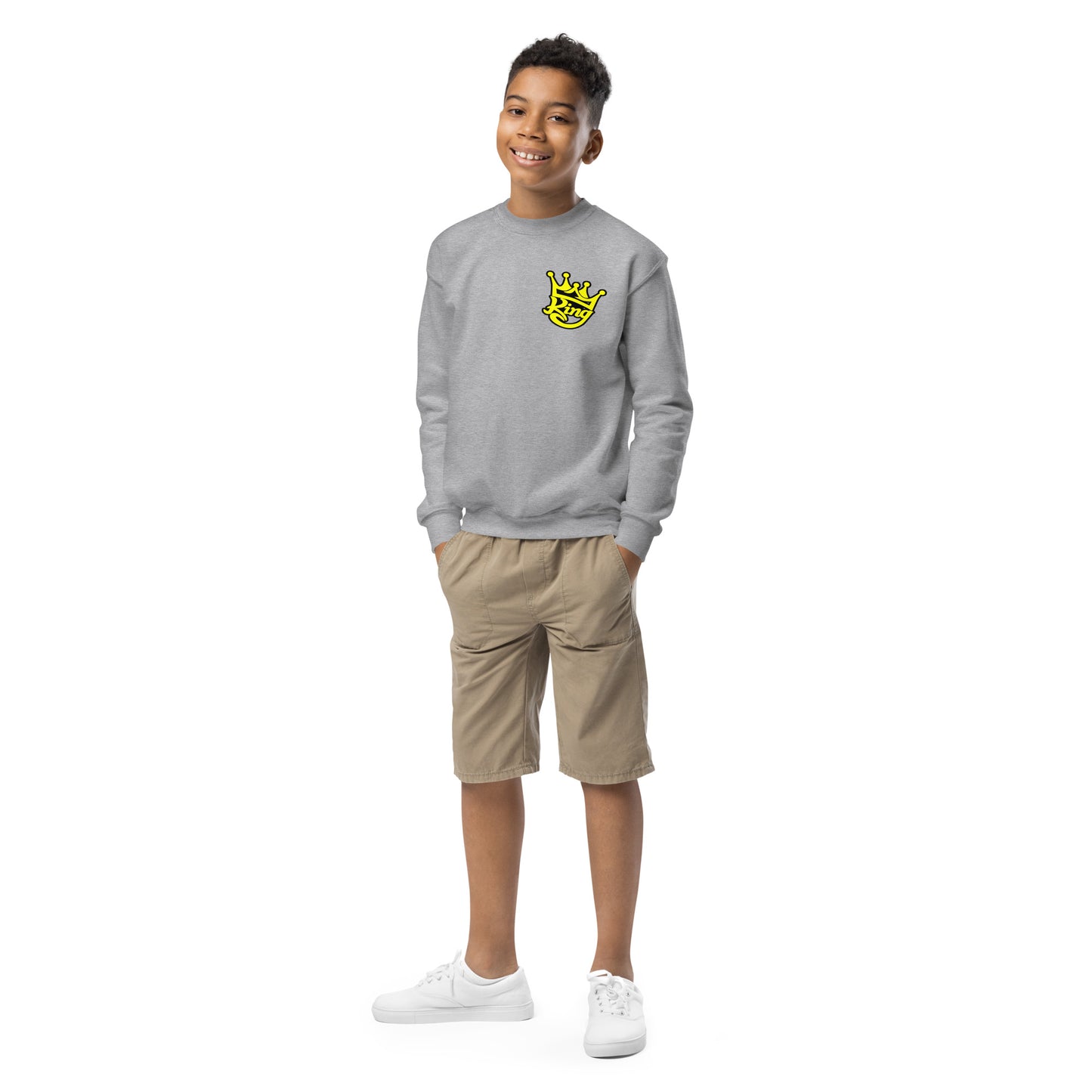 Josh King Crown Kids Crew Sweatshirt
