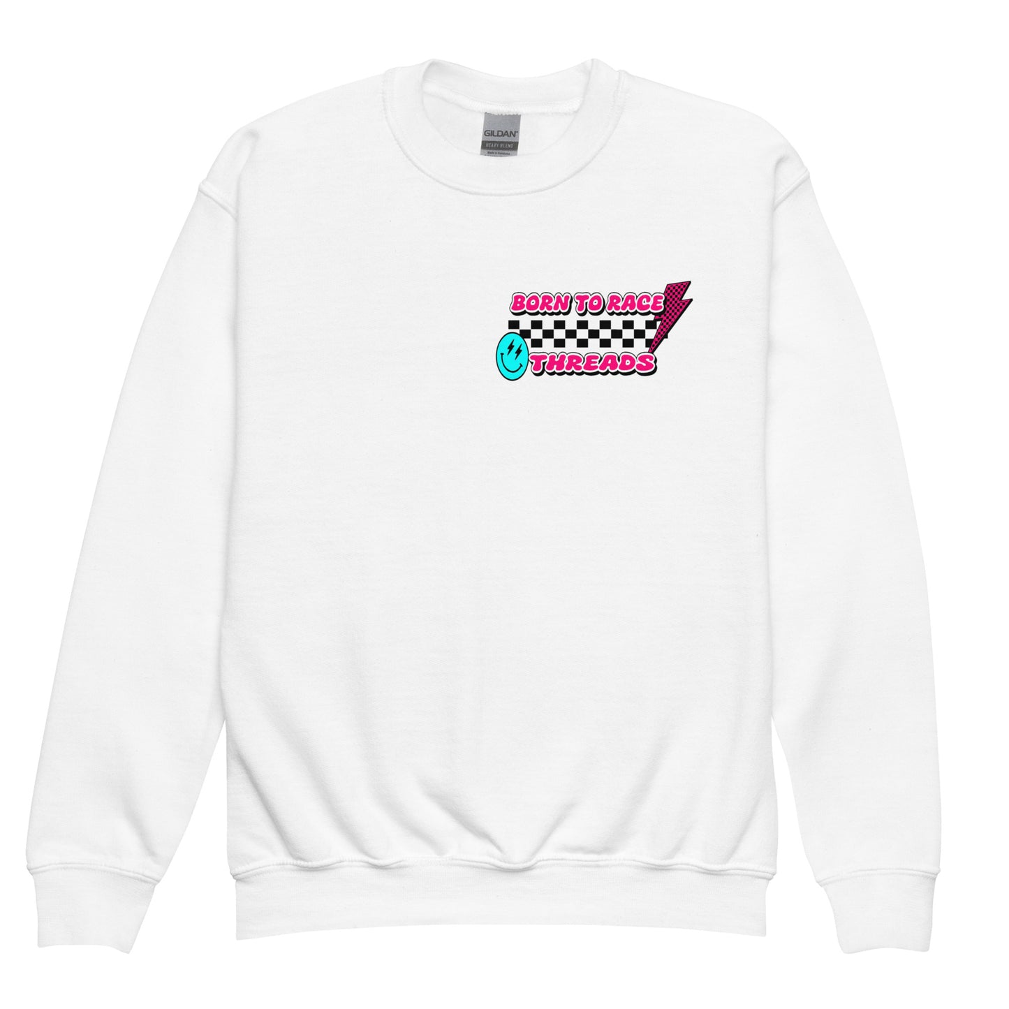 I Don't Chase Boys I Pass Them Kids Crew Neck Sweatshirt