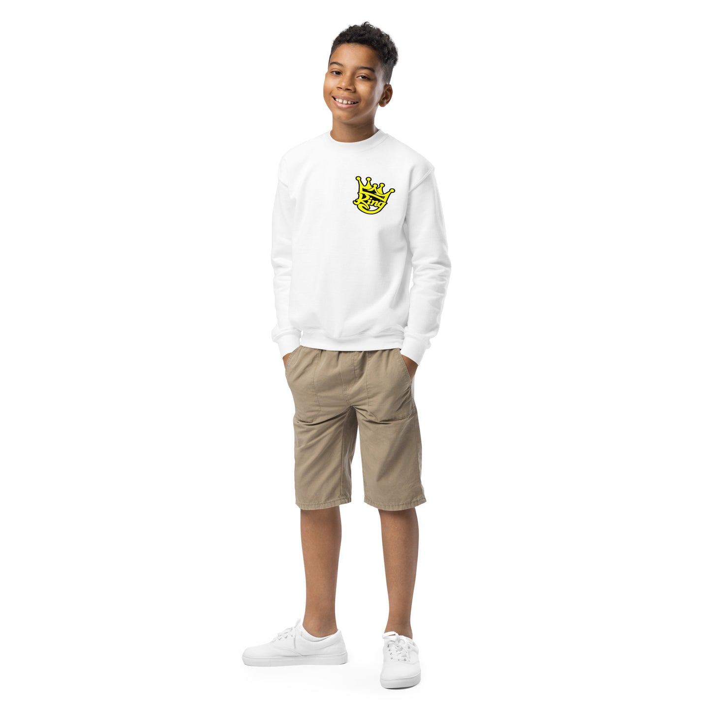 Josh King Crown Kids Crew Sweatshirt
