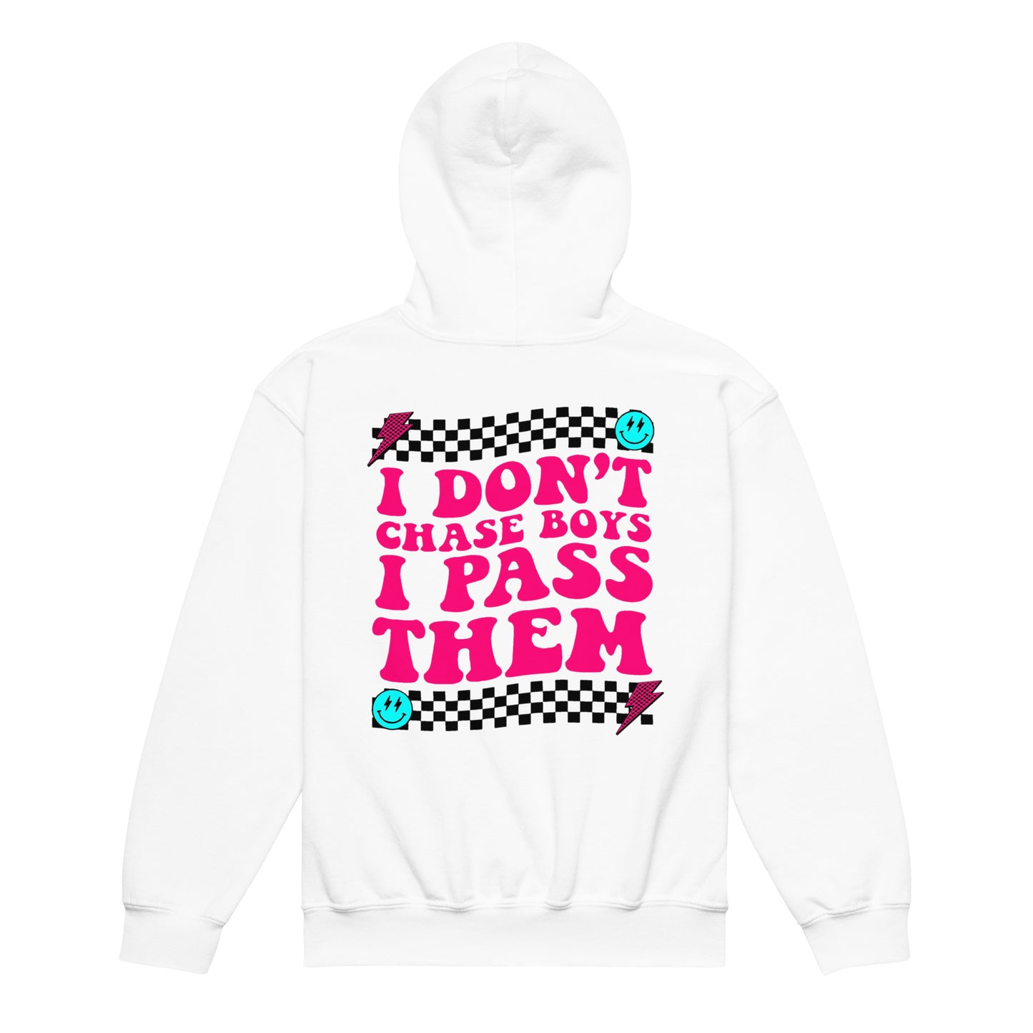 I Don't Chase Boys I Pass Them Kids Hoodie Sweatshirt