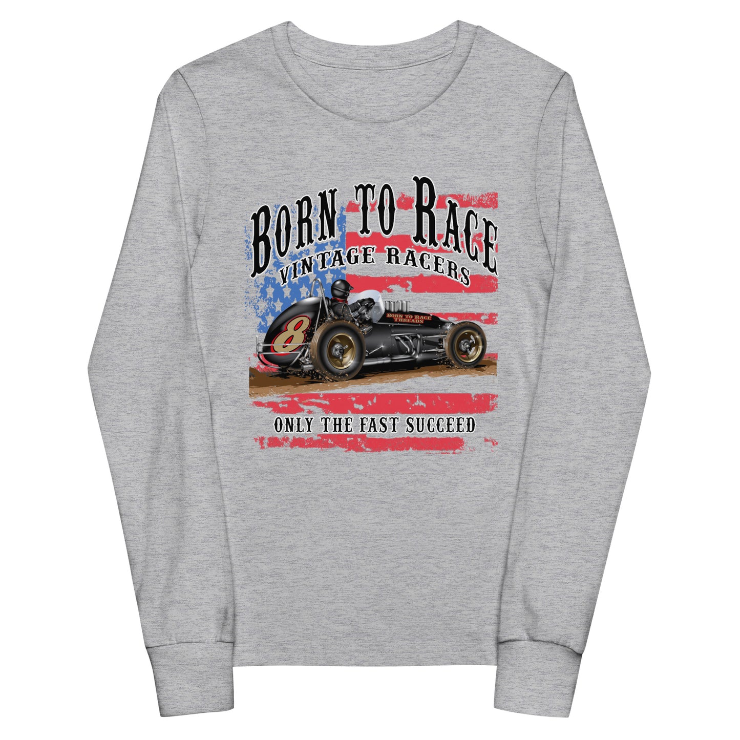 Vintage Sprint Racer Kids Long Sleeve