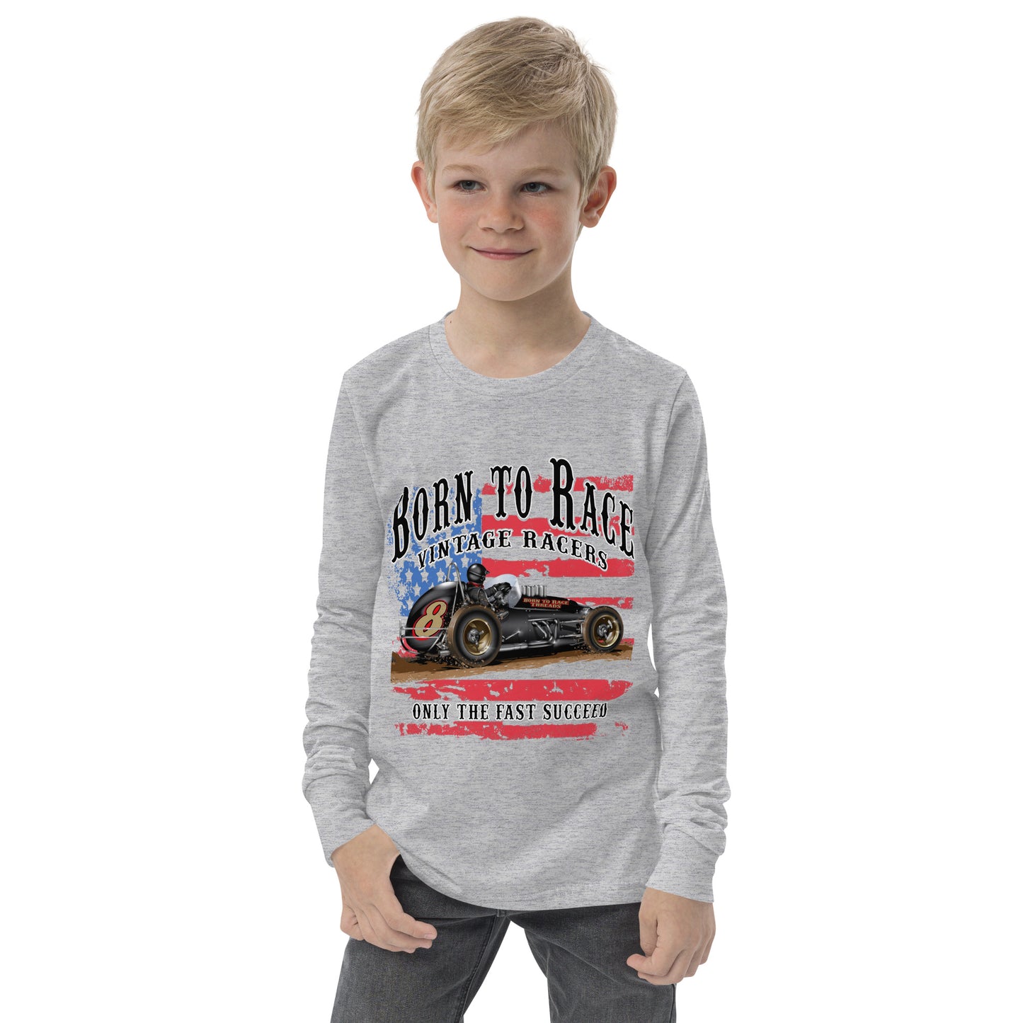 Vintage Sprint Racer Kids Long Sleeve