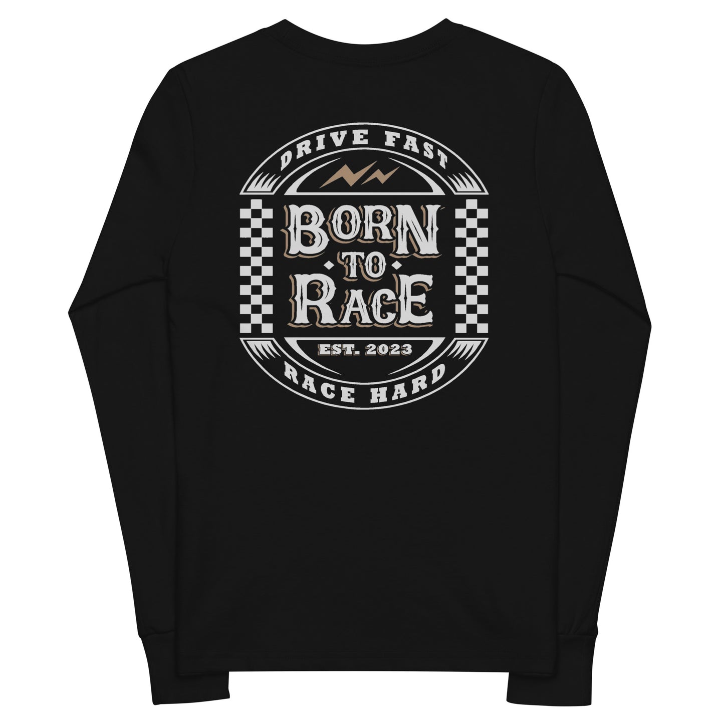 Born to Race Vintage Kids Long Sleeve