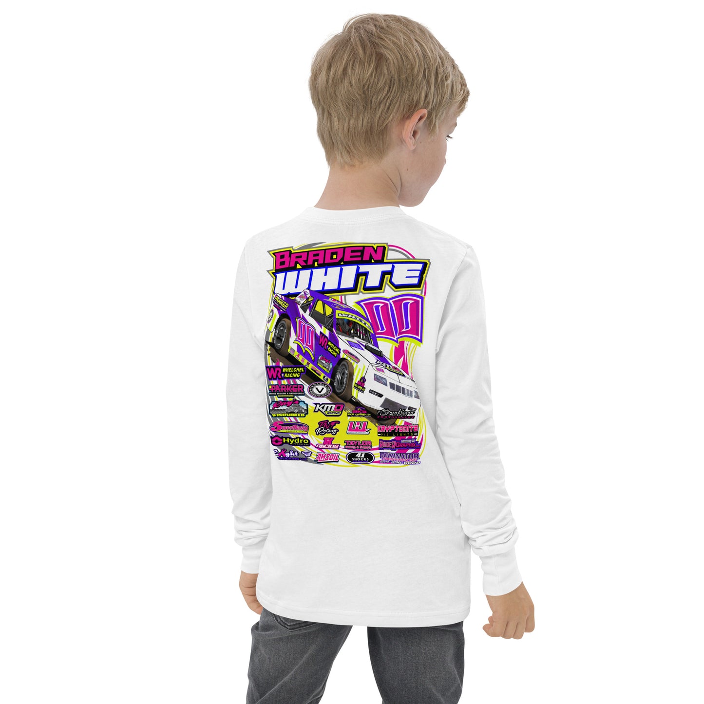 Braden White Kids Long Sleeve