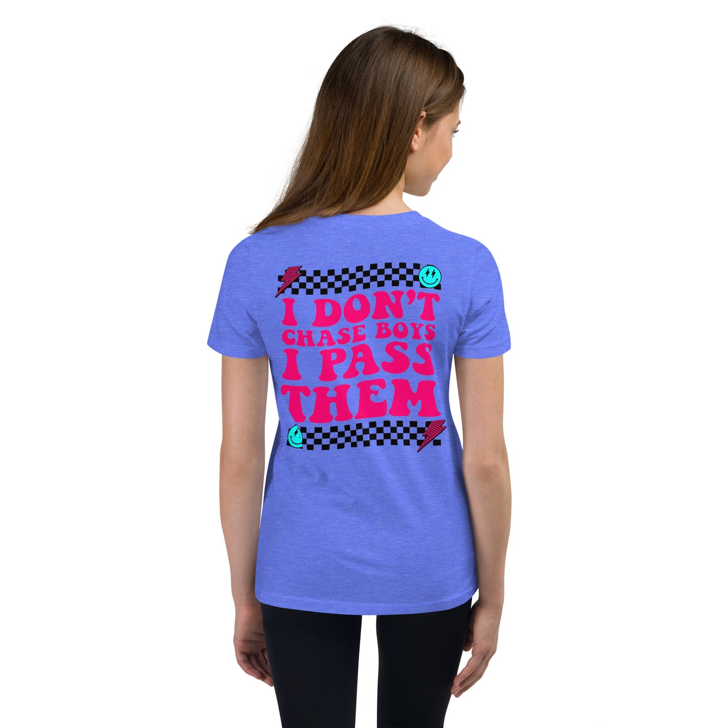 I Don't Chase Boys I Pass Them Kids T-Shirt