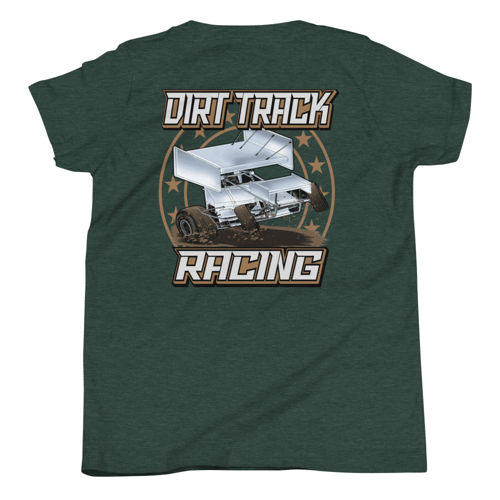 Dirt Track Racing Kids T-Shirt