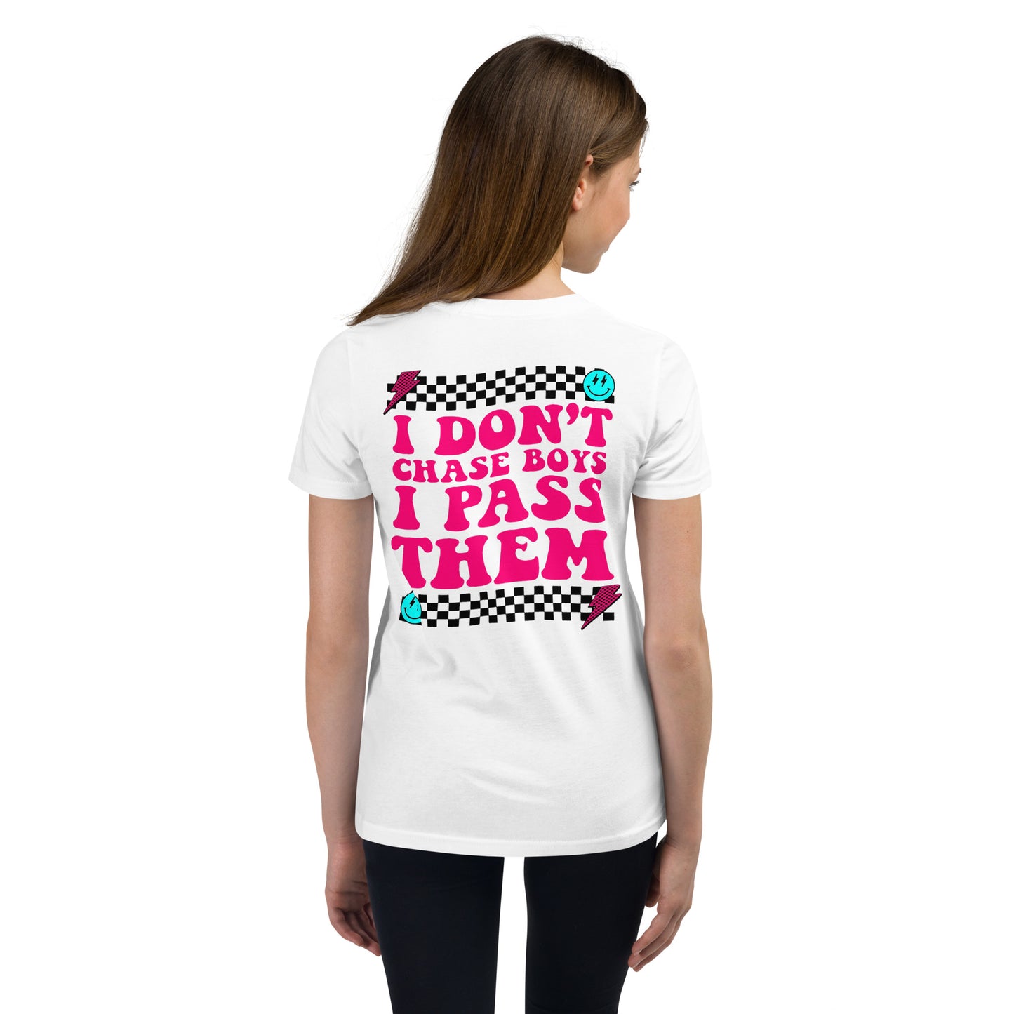 I Don't Chase Boys I Pass Them Kids T-Shirt
