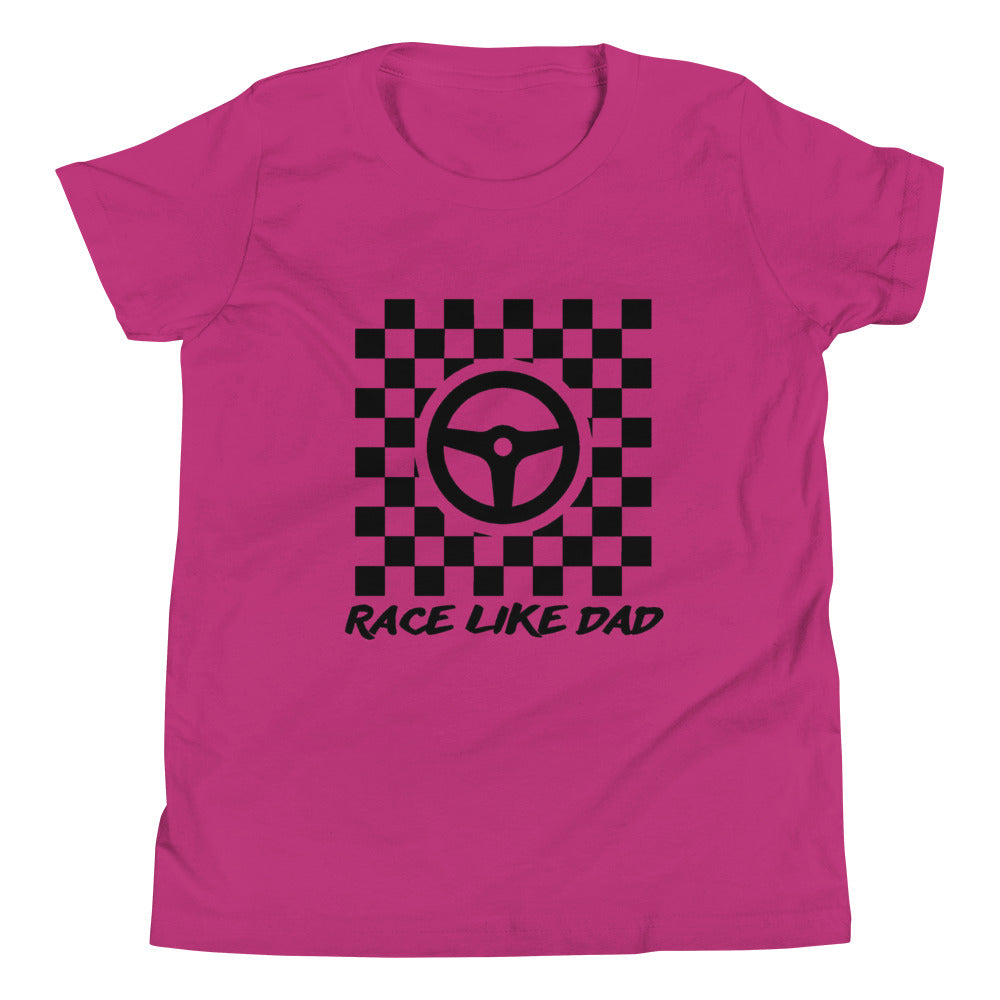 Race Like Dad Kids T-Shirt