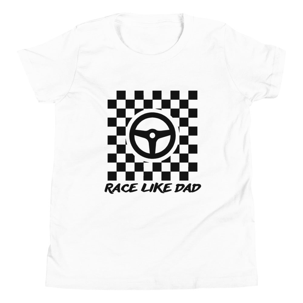 Race Like Dad Kids T-Shirt
