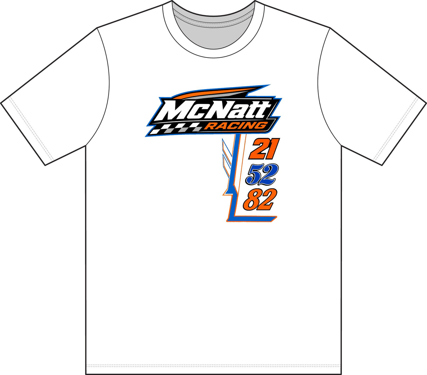 McNatt Racing Adult Tall T-Shirt