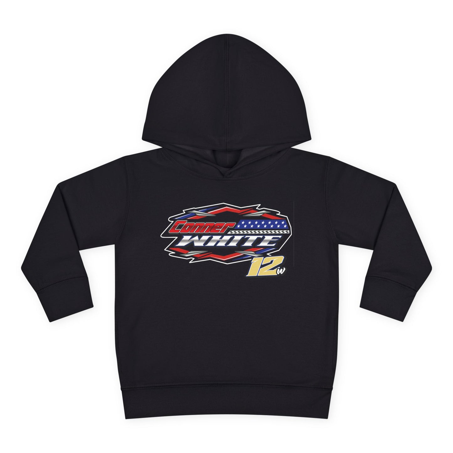 Conner White Toddler Hoodie Sweatshirt