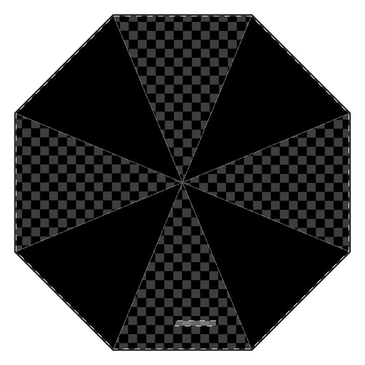 Grey Checkered Umbrella