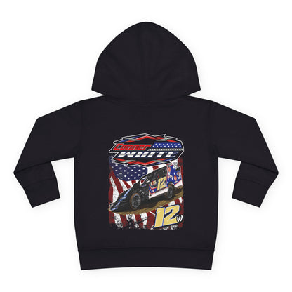 Conner White Toddler Hoodie Sweatshirt