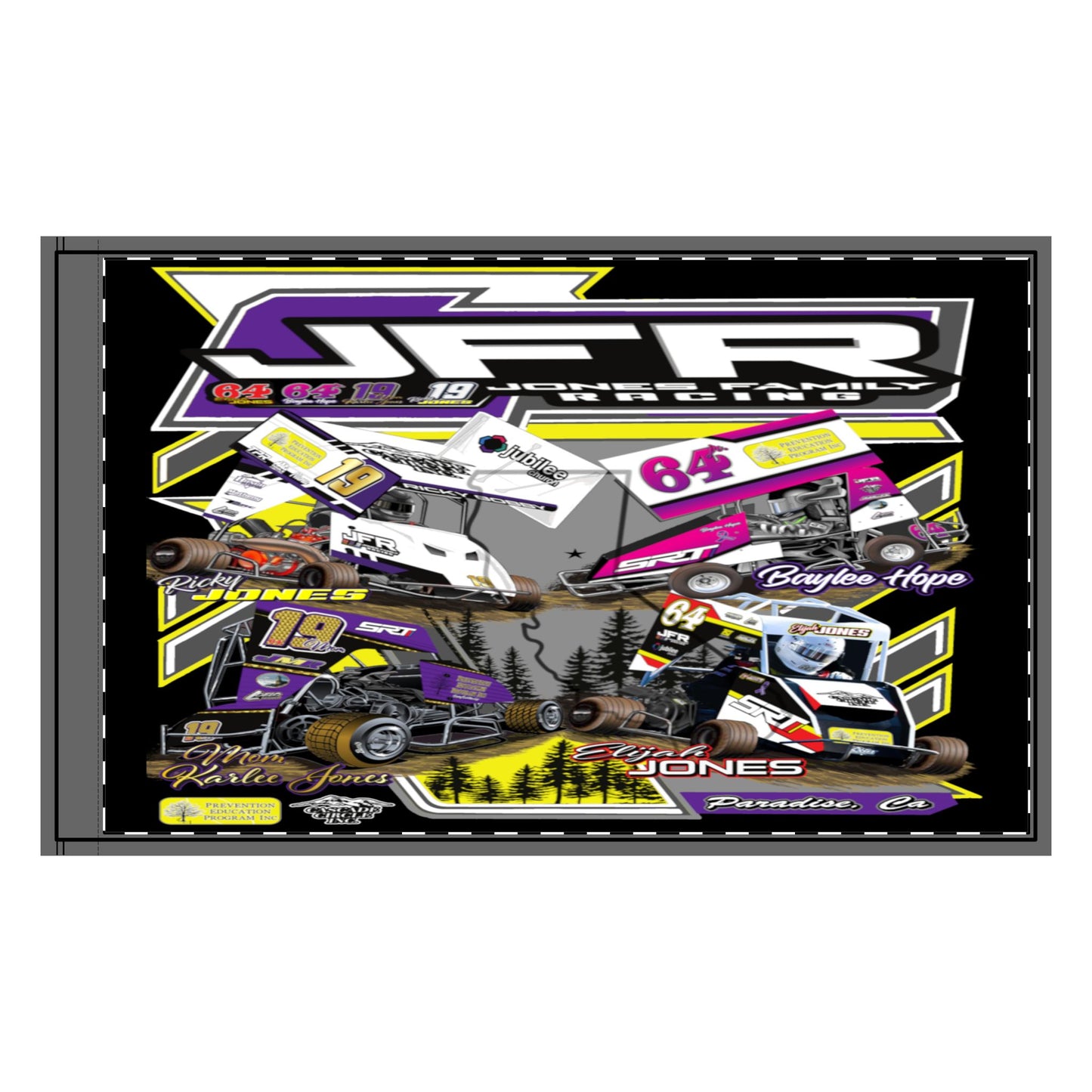 Jones Family Racing Flag