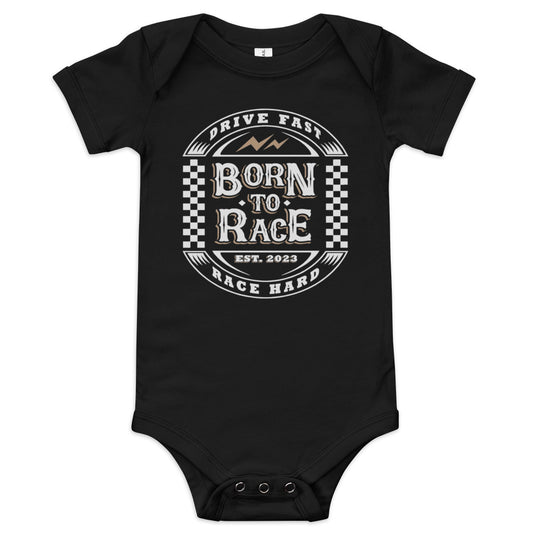 Born to Race Vintage Infant Onesie