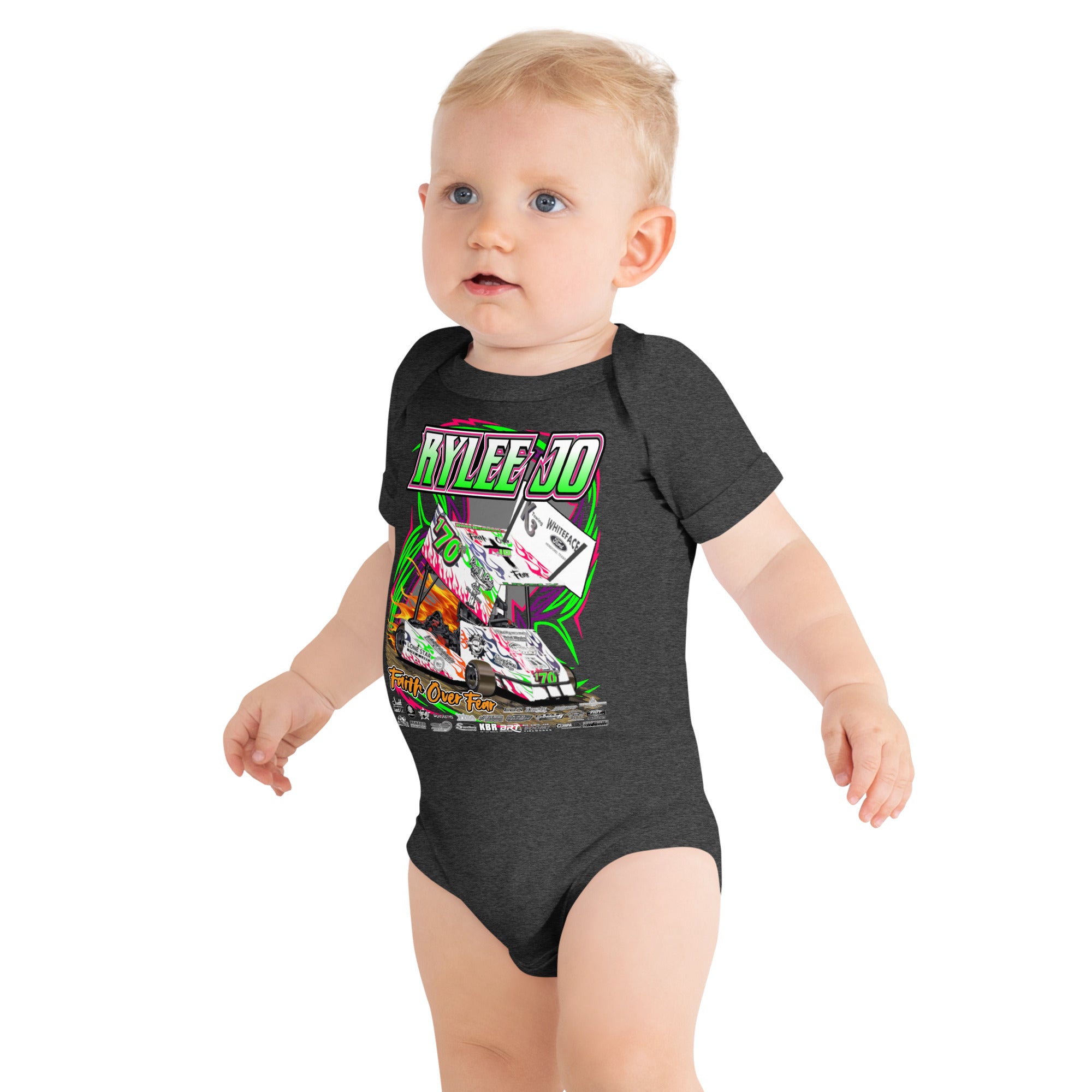 RJo Racing 2026 Infant Onesie – Born to Race Threads