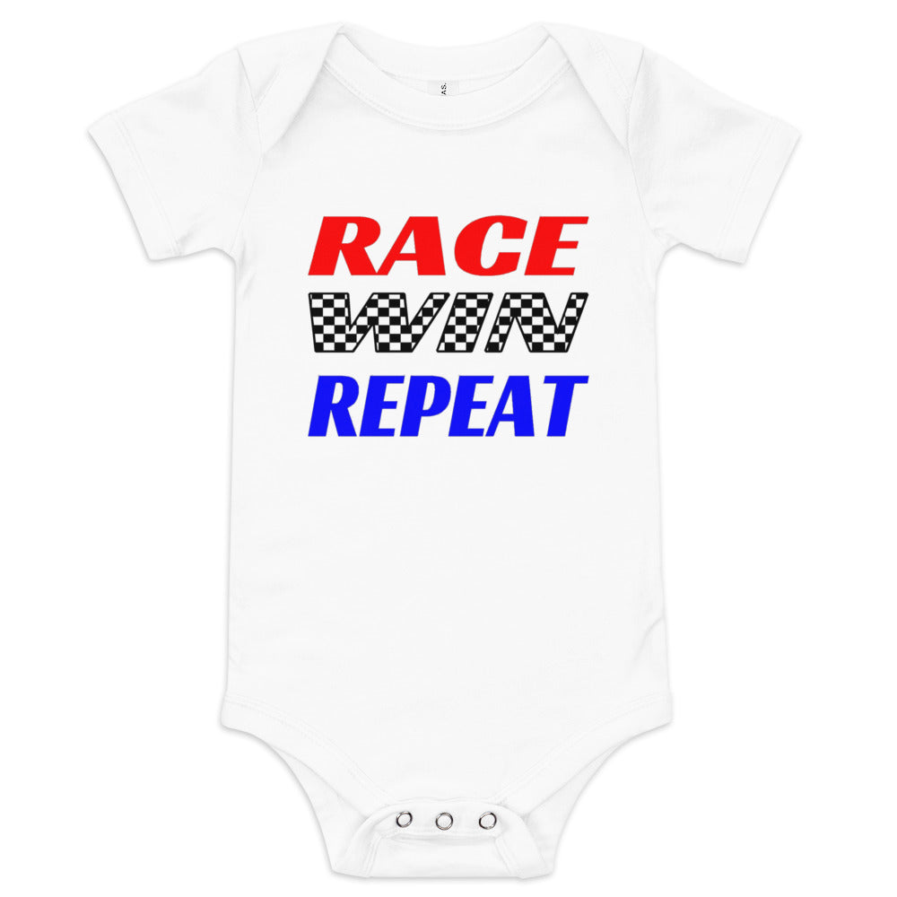 Race Win Repeat Infant Onesie