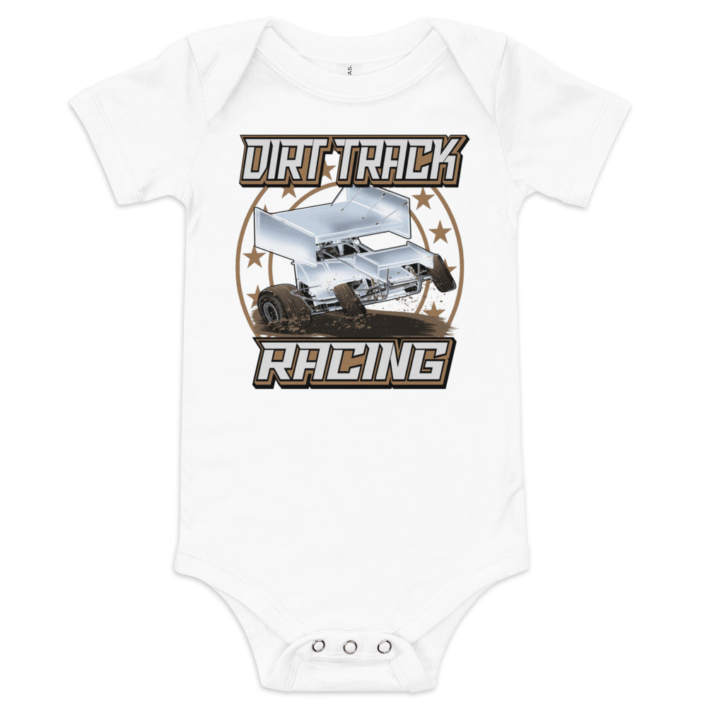 Dirt Track Racing Infant Onesie