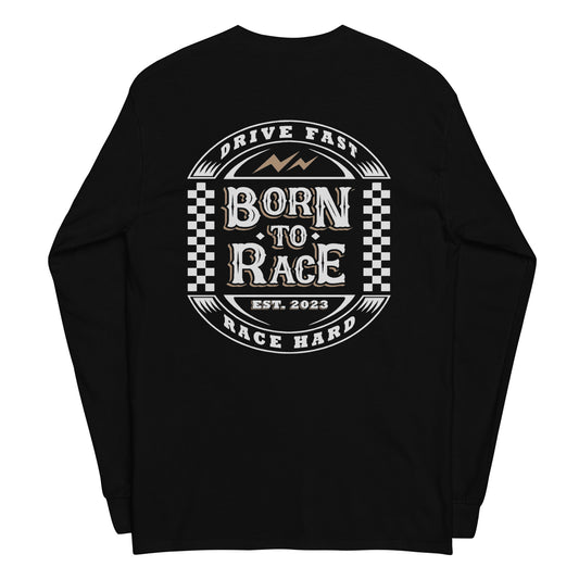 Born to Race Vintage Adult Long Sleeve Shirt