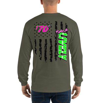 RJo Racing American Flag Adult Long Sleeve