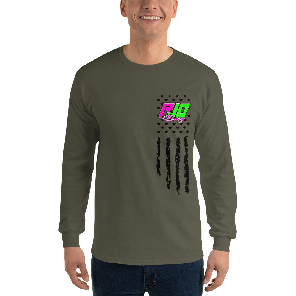 RJo Racing American Flag Adult Long Sleeve