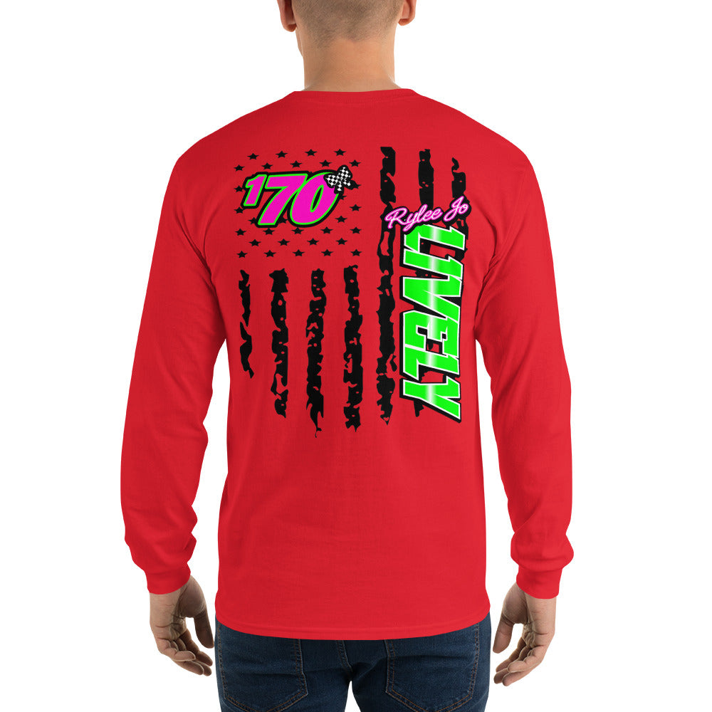 RJo Racing American Flag Adult Long Sleeve