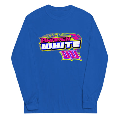 Braden White Adult Long Sleeve