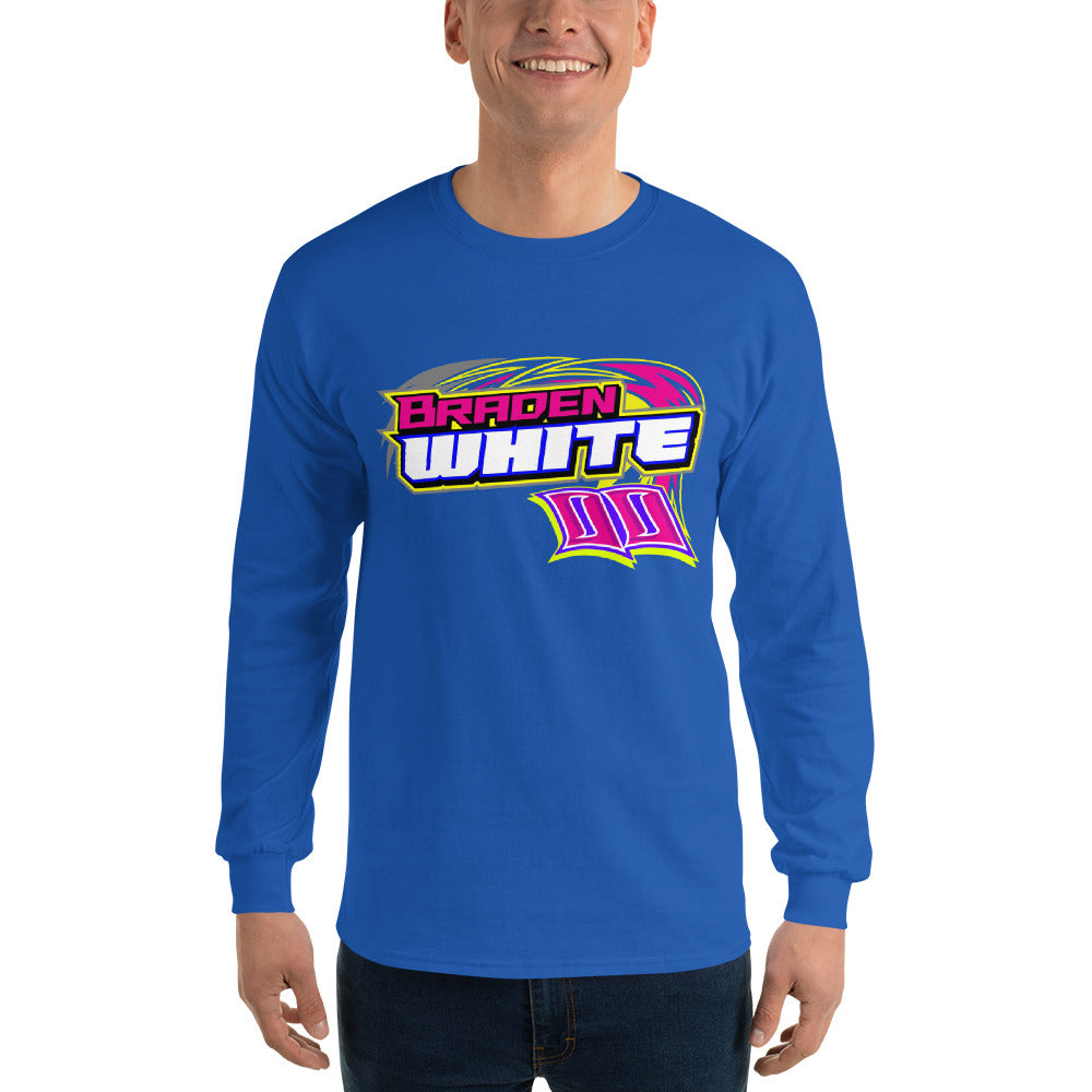 Braden White Adult Long Sleeve