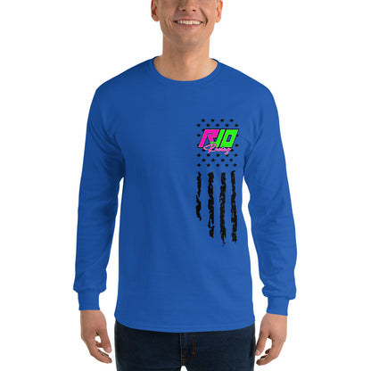 RJo Racing American Flag Adult Long Sleeve