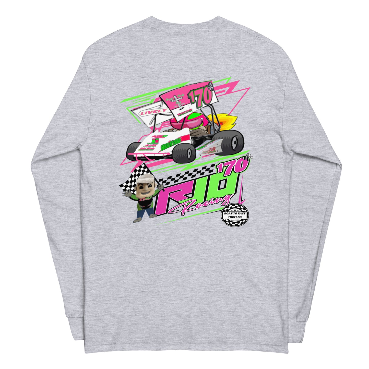 RJo Racing Cartoon Adult Long Sleeve Shirt