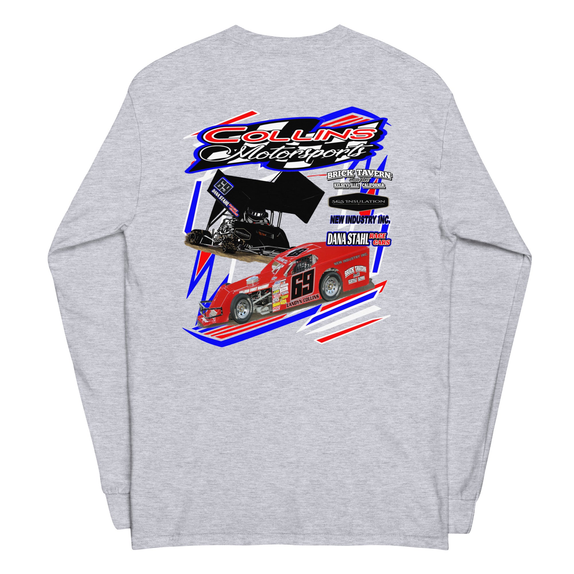 Collins Motorsports Adult Long Sleeve – Born to Race Threads