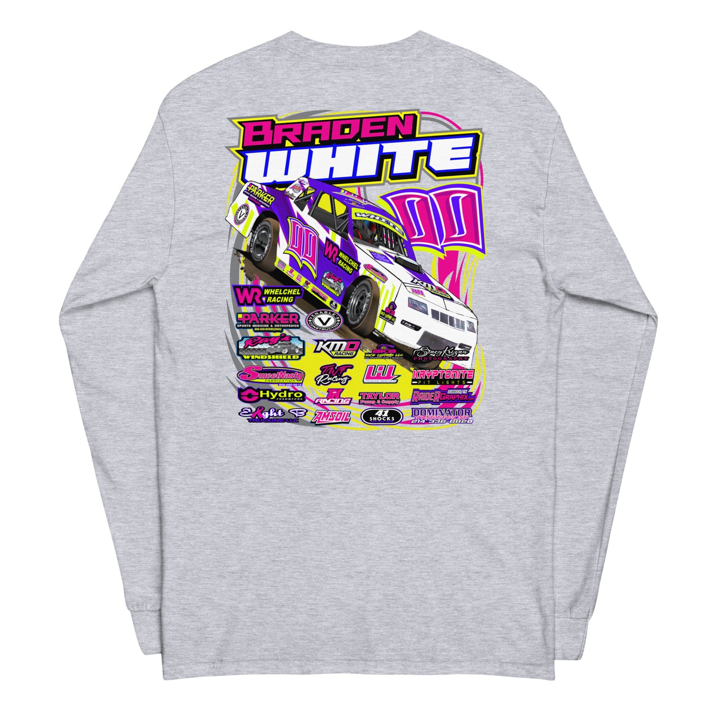 Braden White Adult Long Sleeve