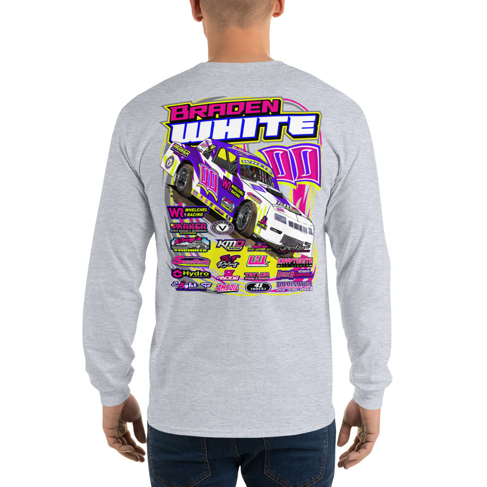 Braden White Adult Long Sleeve