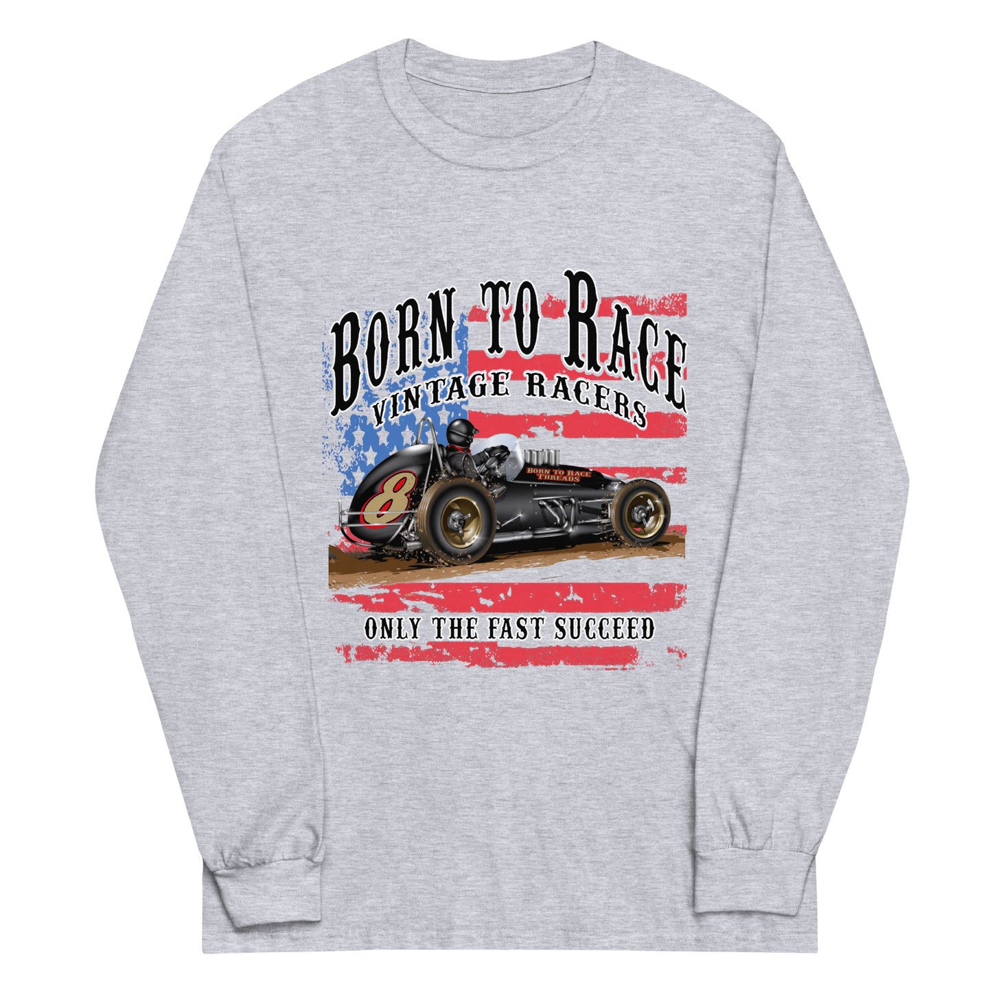 Vintage Sprint Racer Adult Long Sleeve