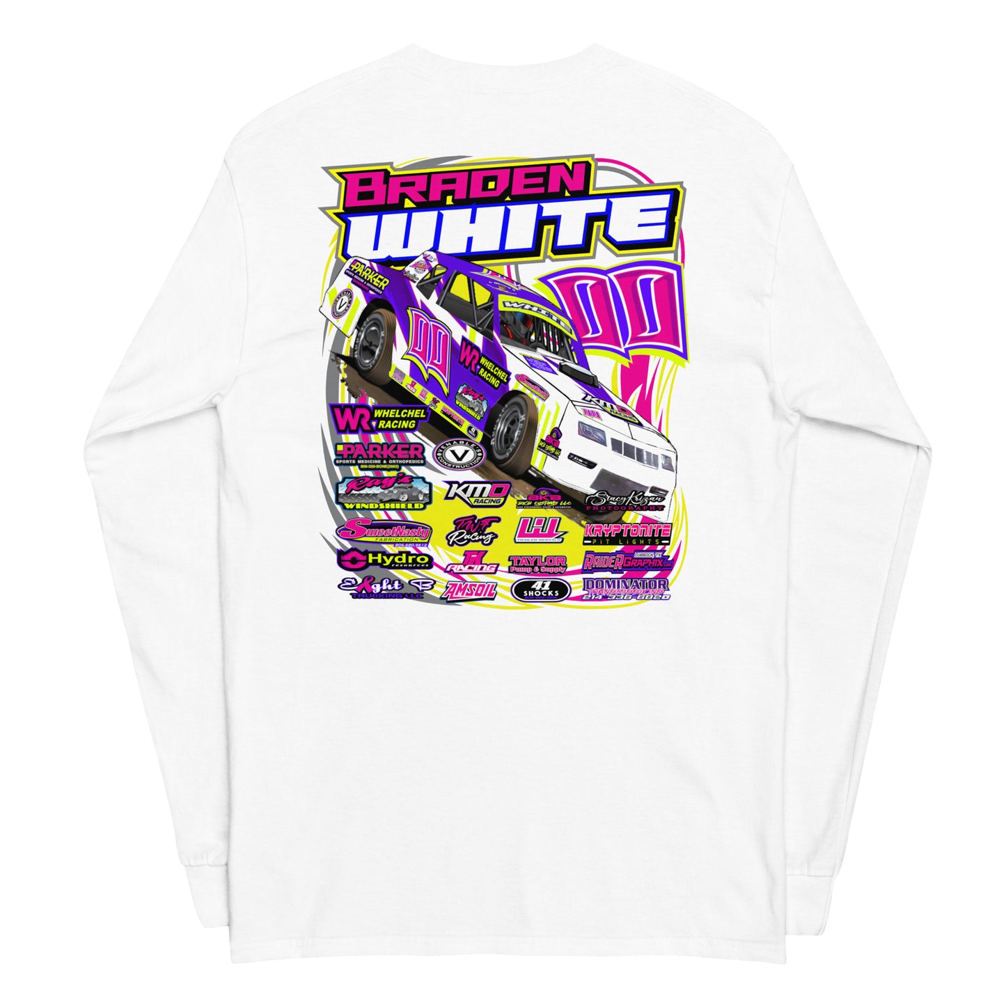 Braden White Adult Long Sleeve