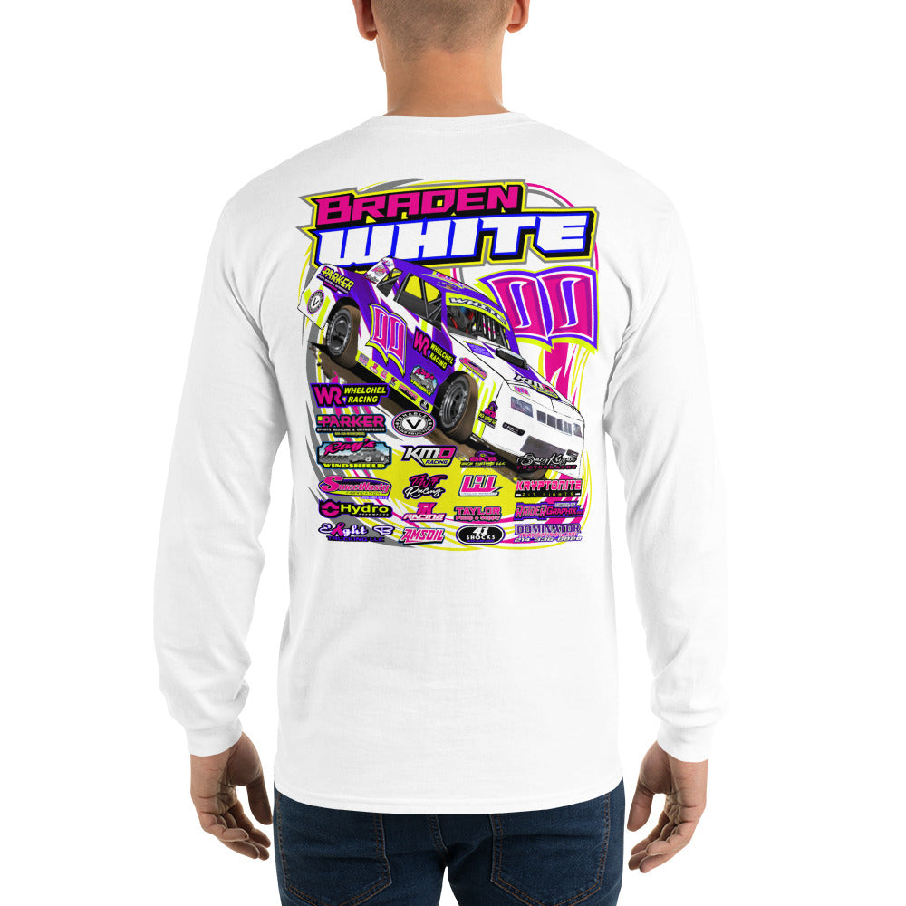 Braden White Adult Long Sleeve