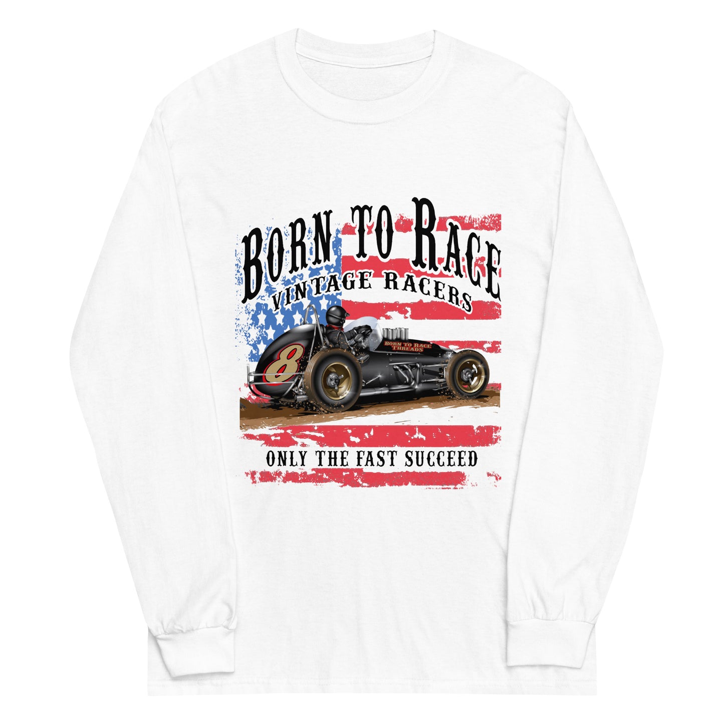 Vintage Sprint Racer Adult Long Sleeve