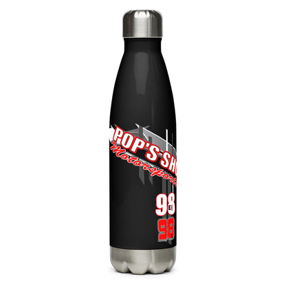 Pop's Shop Motorsports Stainless Steel Water Bottle