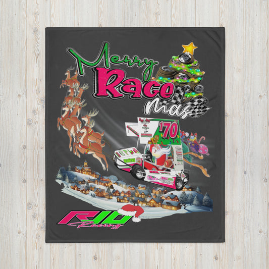 RJo Racing Christmas 2024 Throw Blanket