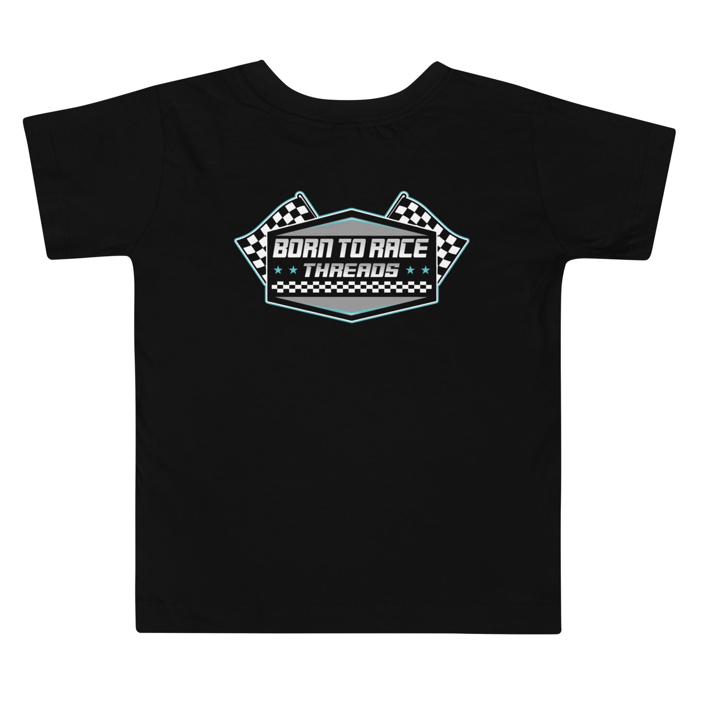 Born to Race Threads Checkered Flag Toddler T-Shirt